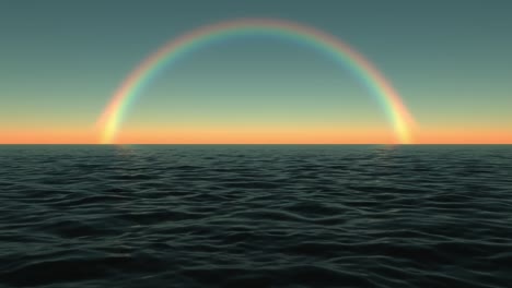 Regenbogen-Auf-See